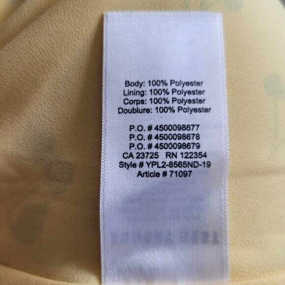 Aritzia Sunday Best Cher Yellow/Iris Bing Dress Size 6 - Picture 8 of 8